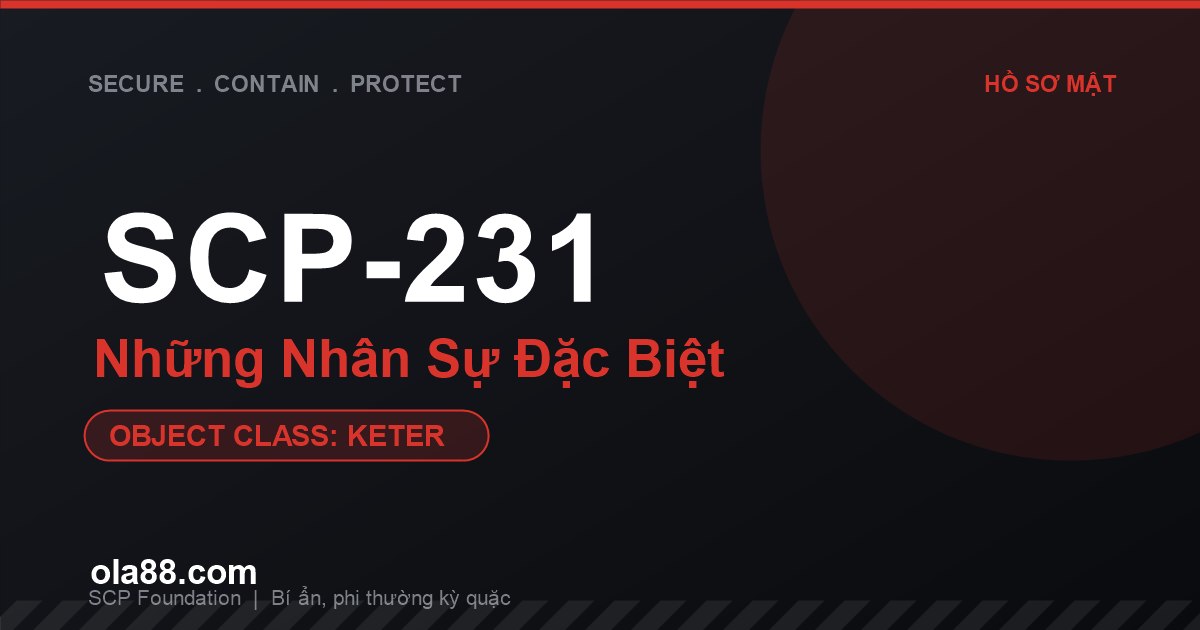 SCP-231 Những Nhân Sự Đặc Biệt: Bảy Cô Gái, Quy Trình 110-Montauk Và Bí Ẩn Rùng Rợn Của SCP Foundation