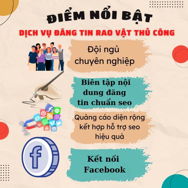 DỊCH VỤ ĐĂNG TIN THỦ CÔNG CHẤT LƯỢNG