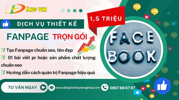 Dịch vụ thiết kế fanpage chuẩn SEO Tạo nên một sự hiện diện mạnh mẽ trên Facebook