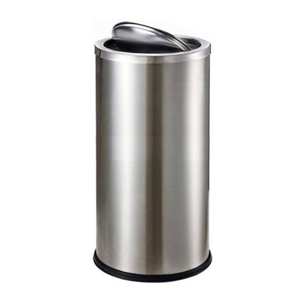 Vì sao nên dùng thùng rác inox nắp lật cho nhà vệ sinh?