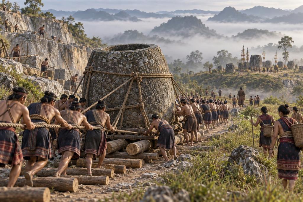 Cánh đồng Chum ở Lào: hơn 2.100 chum đá dùng để làm gì?