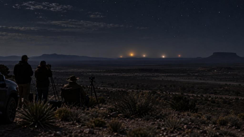 Marfa Lights: những quả sáng sa mạc Texas và bài kiểm tra bằng quang phổ