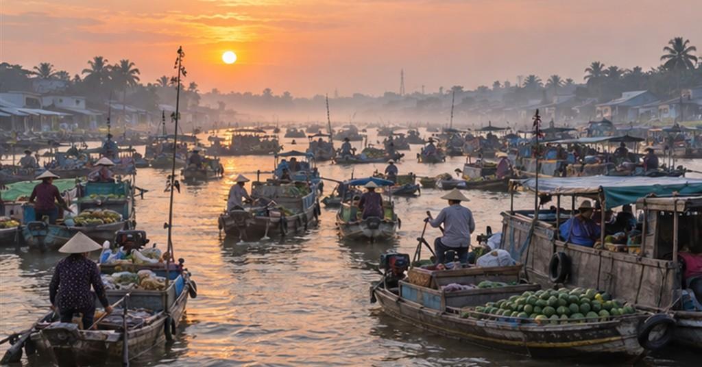 Đi chợ nổi Cái Răng: dậy sớm thế nào để xem chợ mà không cản nhịp buôn bán?
