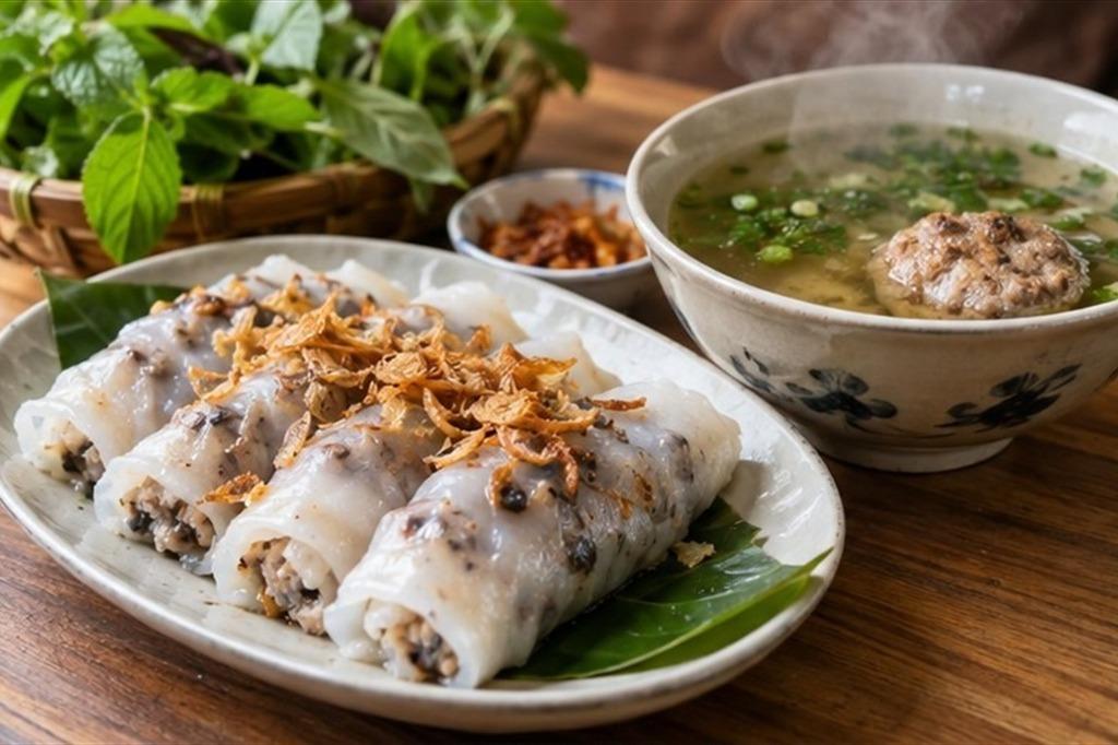 Bánh cuốn Cao Bằng: lớp bánh mỏng ăn cùng bát canh nóng miền biên viễn