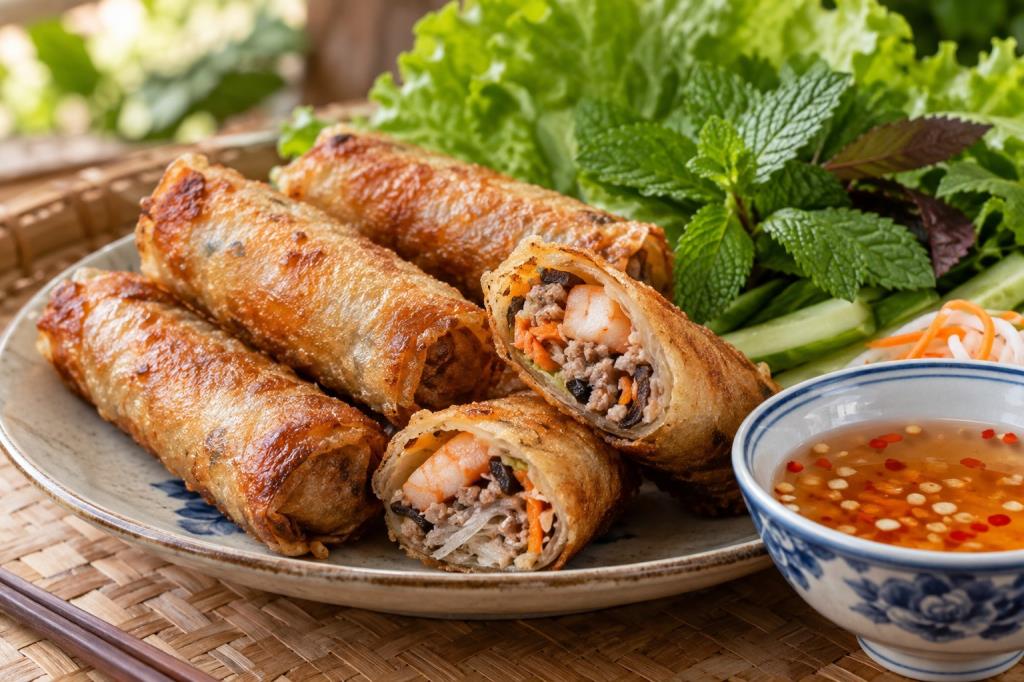 Cách làm chả giò giòn lâu, nhân chín đều và vỏ không bị bục