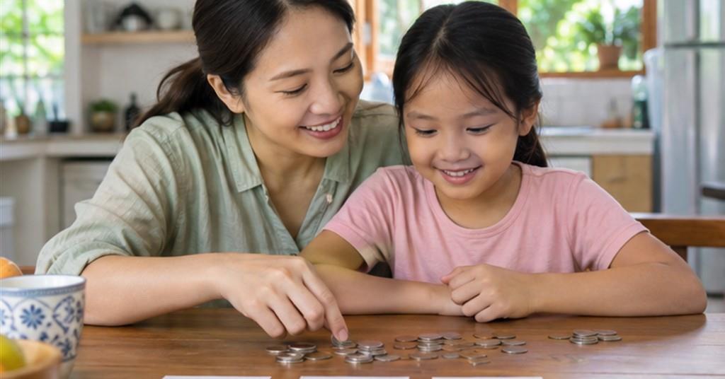 Dạy trẻ dùng tiền từ một chuyến đi chợ nhỏ thay vì những bài giảng dài