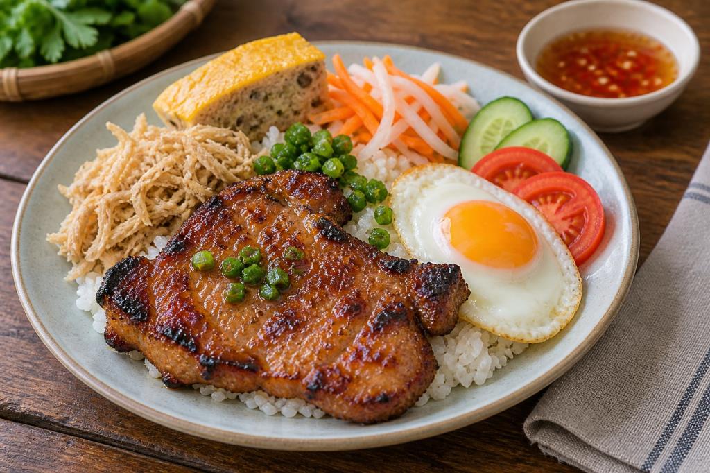 Cách làm cơm tấm sườn nướng mềm thơm, không khô và không cháy