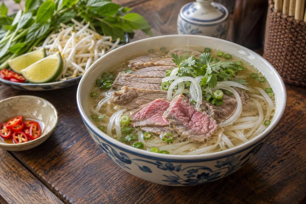 Cách nấu phở bò tại nhà: nước dùng trong, thơm và ngọt xương