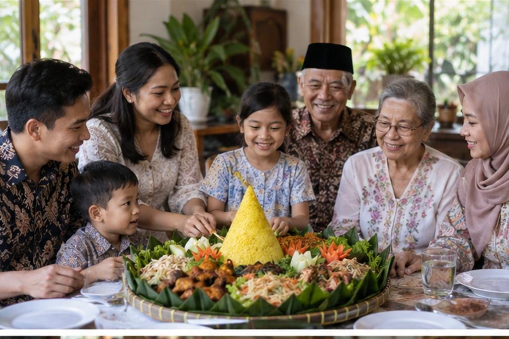 Tumpeng Indonesia: ngọn núi bằng cơm và nghi thức sẻ chia trong ngày vui