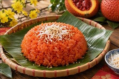 삭가 찹쌀밥: 고운 붉은빛에 쫀득하고 흩어지며 질지 않게