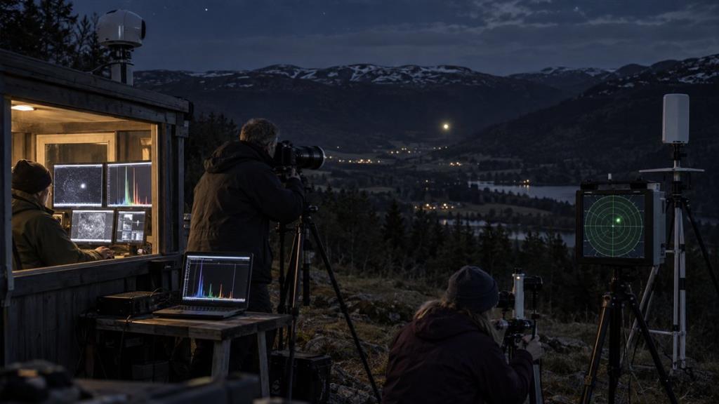 Trạm quan sát dùng nhiều cảm biến theo dõi ánh sáng Hessdalen