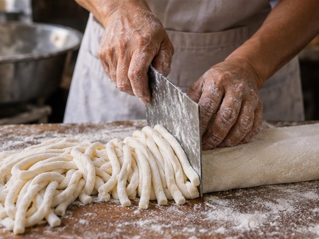 Sợi bánh canh thay đổi theo loại bột và cách cắt.