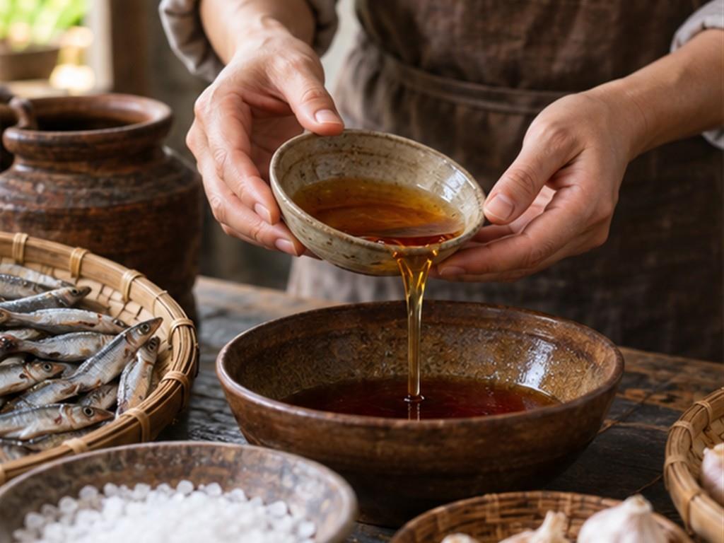 Bát nước chấm được điều chỉnh theo món chính, rau và khẩu vị của gia đình.