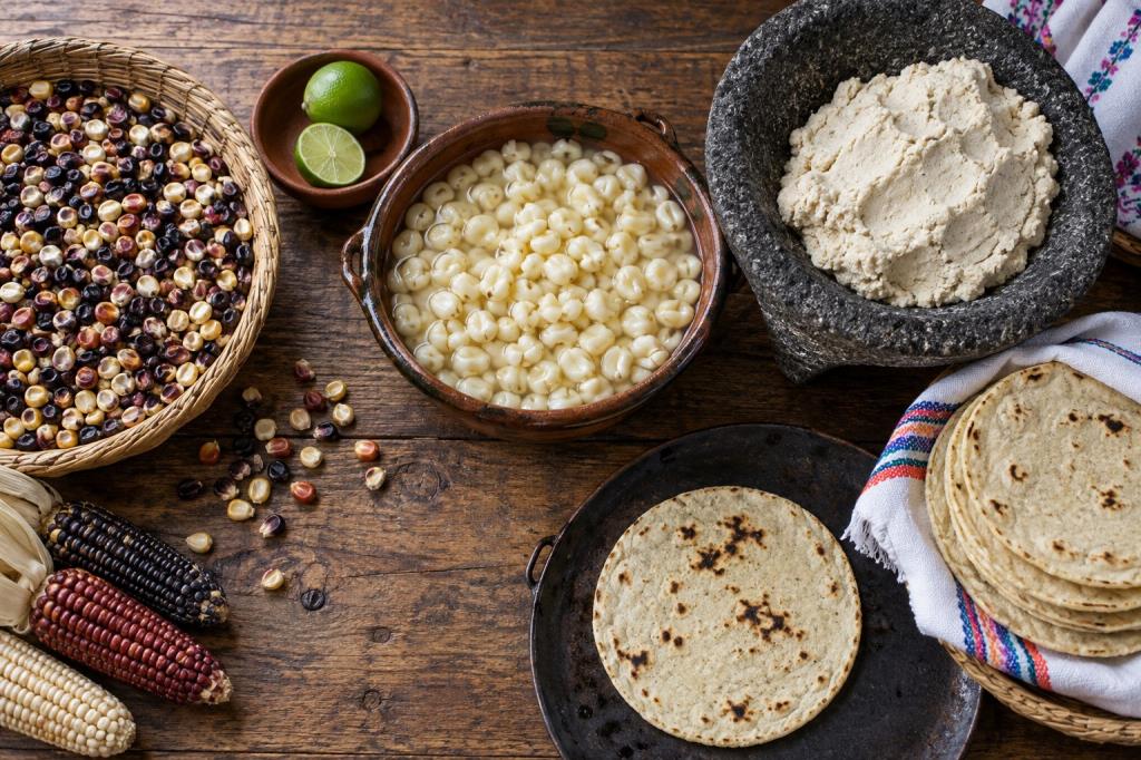 Tortilla cùng nhiều giống ngô bản địa Mexico