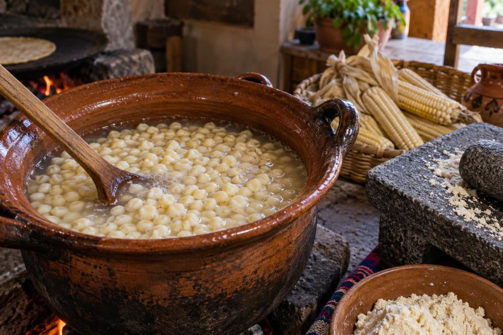 Nixtamal, masa và tortilla theo từng giai đoạn