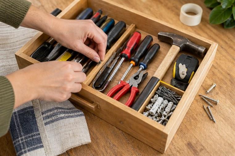 Kiểm tra chiếc ghế gỗ bị lỏng