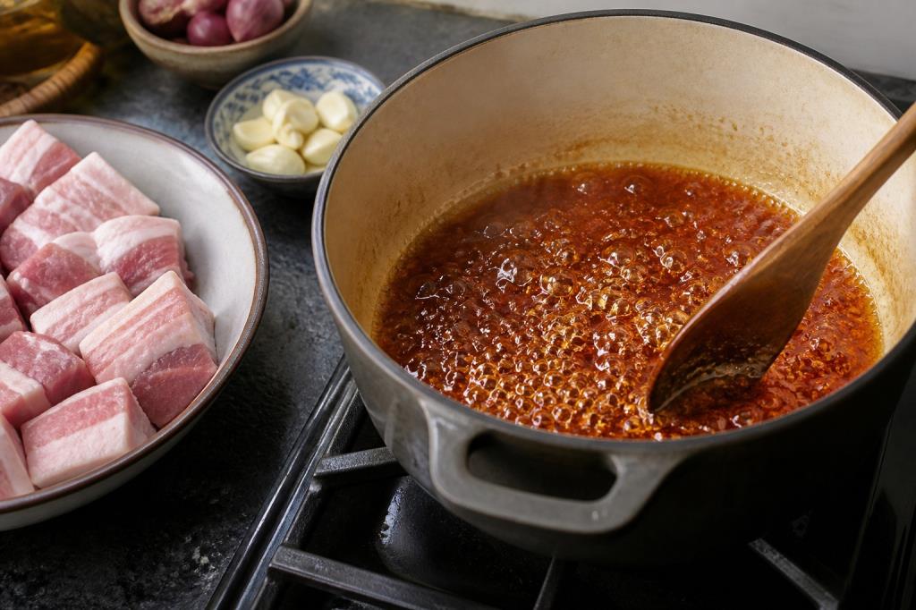Thắng nước màu hổ phách
