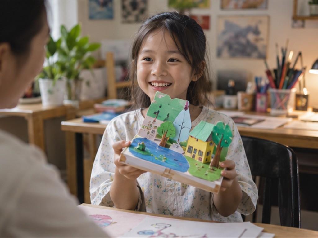 Sản phẩm sáng tạo cũng là cách trẻ kể về thế giới của mình.