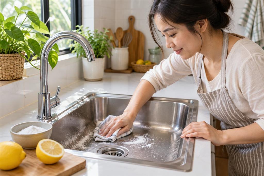 Lau kính không để lại vệt trong 10 phút
