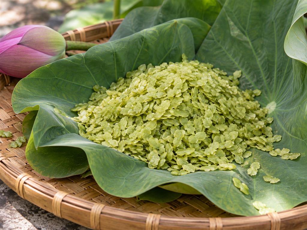 Cốm non trên lá sen