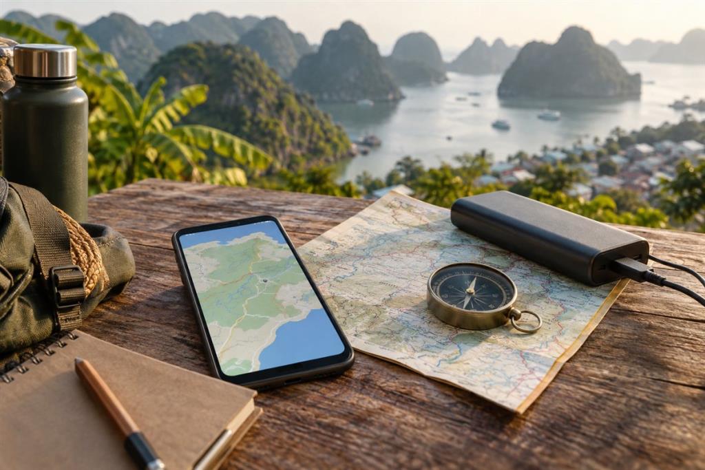 Dùng bản đồ ngoại tuyến để không lạc khi mất sóng