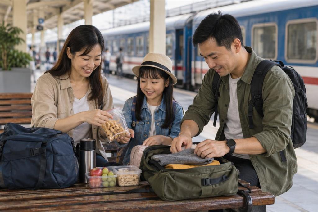 Du lịch cùng trẻ nhỏ: lịch trình nhẹ và bộ đồ thiết yếu