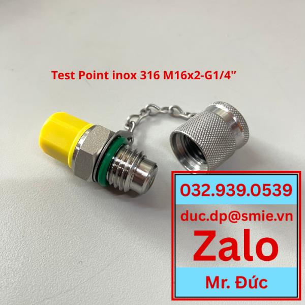 Đầu kiểm tra áp lực, test point, đầu test áp M16x2, đầu kiểm tra áp suất- test point